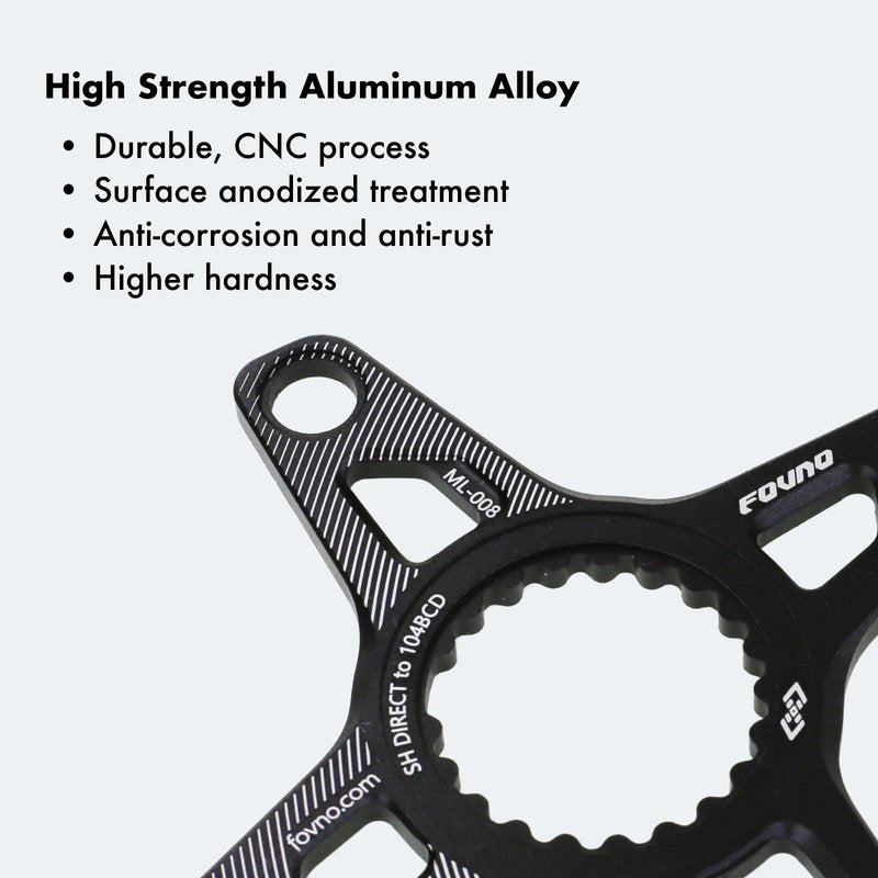 DJC Bike Chairing Spider Adapter for Shimano Direct Mount to 104BCD M6100 M7100 M8100 M9100 XTR SLX (for Shimano to 104BCD)