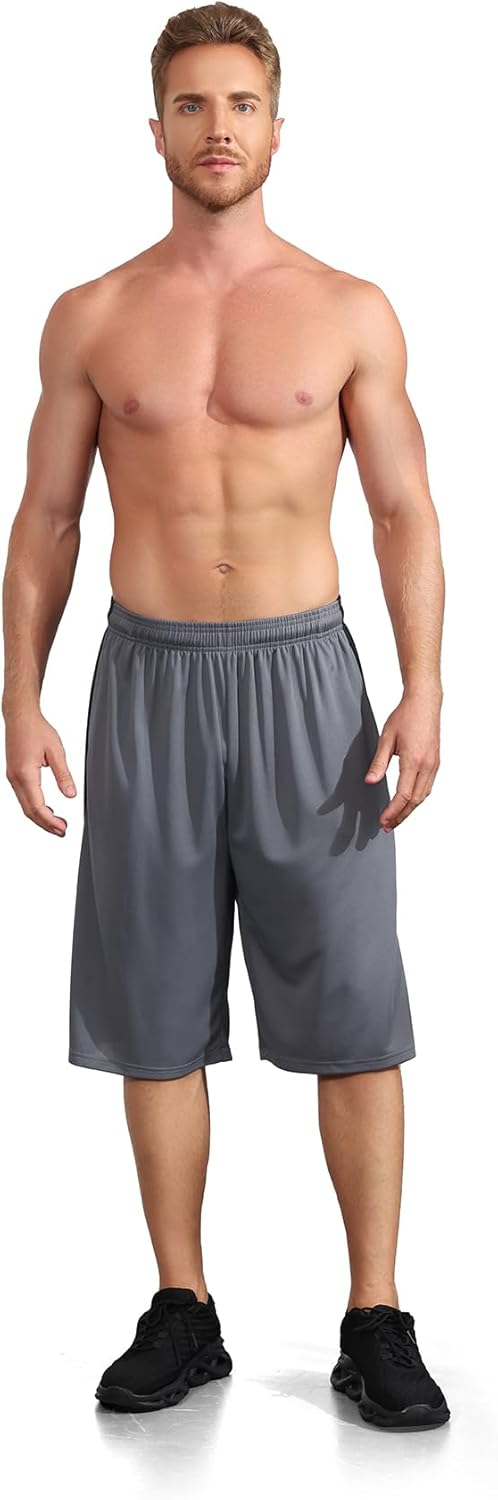 Skiennix Men's Athletic Shorts - Quick Dry Camo Basketball Gym Shorts with Pockets