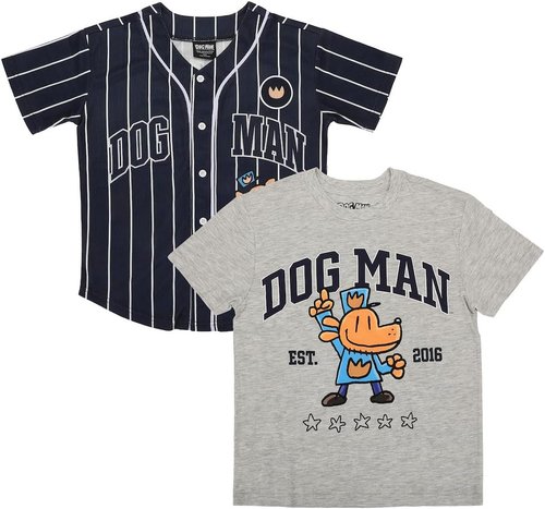 Dog Man 16 Boy's Baseball Jersey & Tee Combo Set - Stylish & Comfortable | Perfect for Playtime