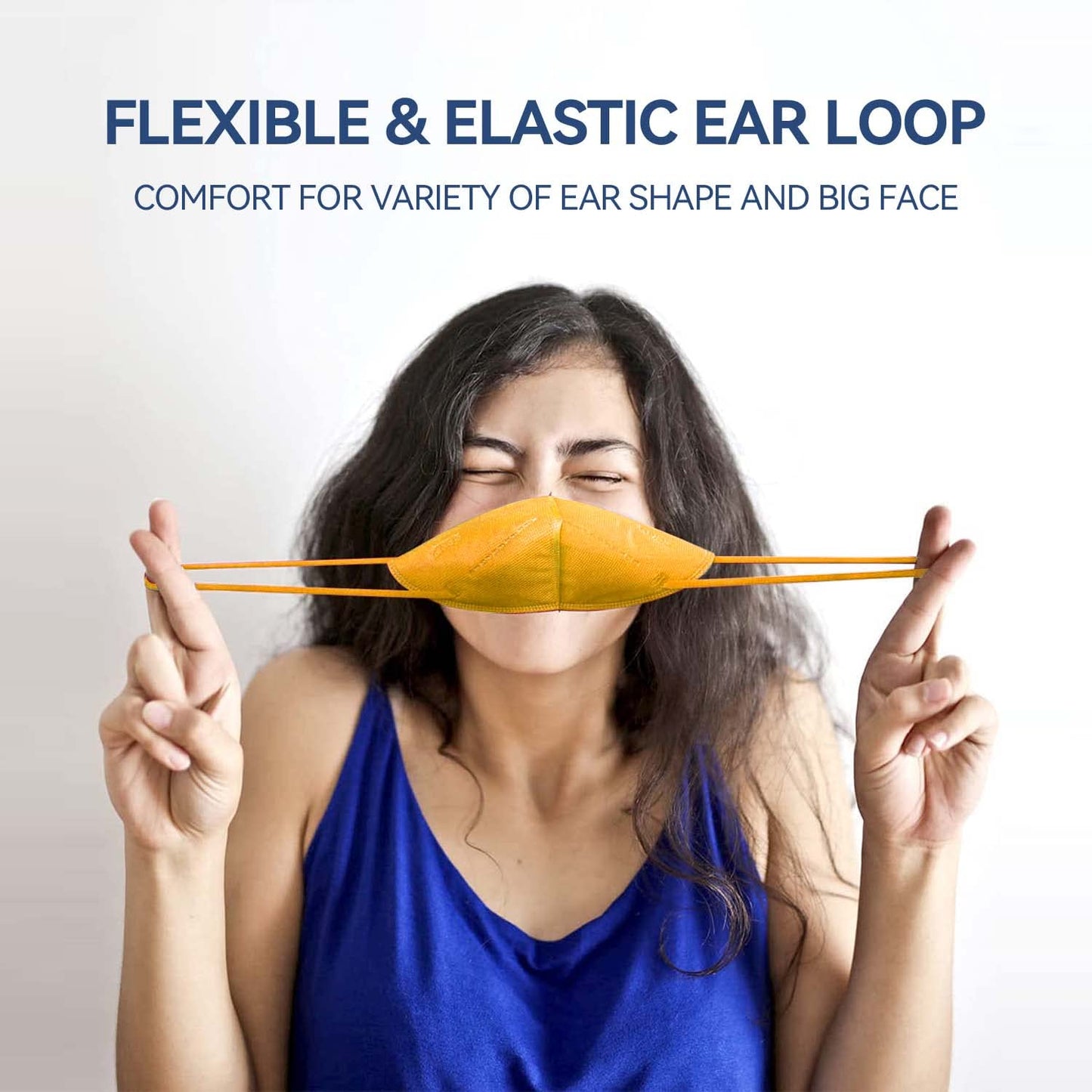 HALIDODO 50 Packs KN95 Face Mask (50PCS-MTC I Color)