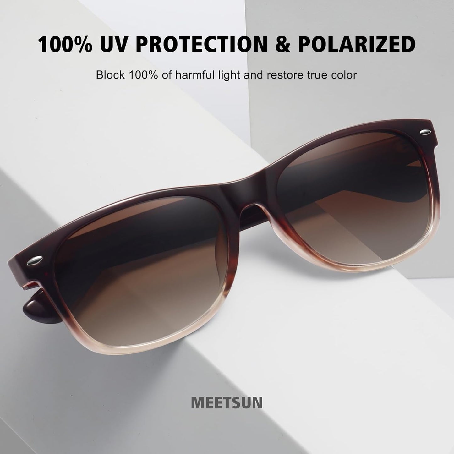 MEETSUN Classic Polarized Sunglasses - Trendy Retro UV Protection for Men & Women | 3-Pack Set