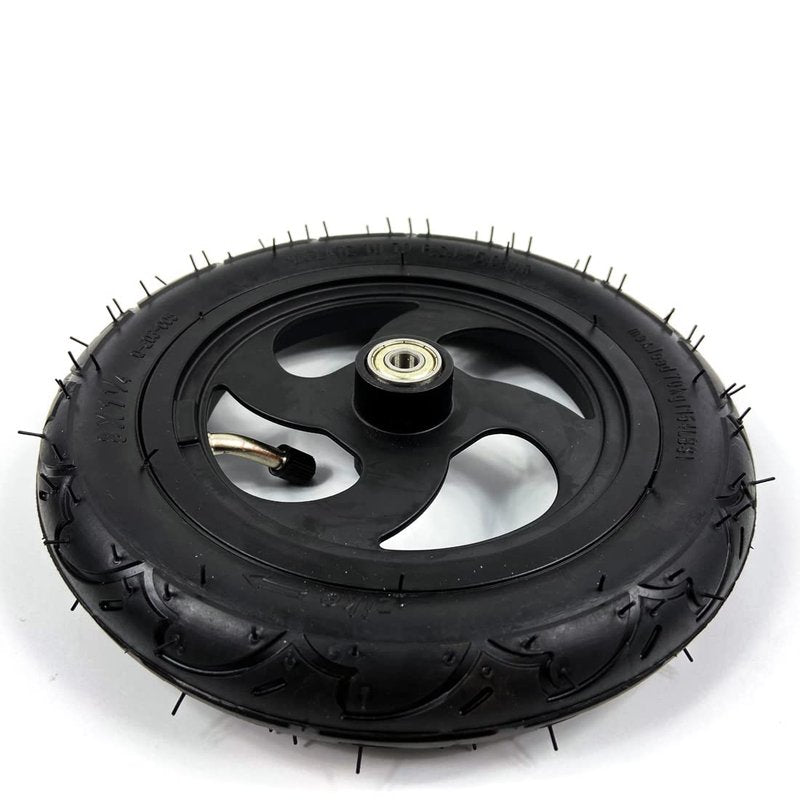 8" Pneumatic Wheel With Inner Tube For Kickscooter Scooter Wheel Size 8x1 1/4 Aluminium Alloy Hub 32mm Width Wheel With Bearings