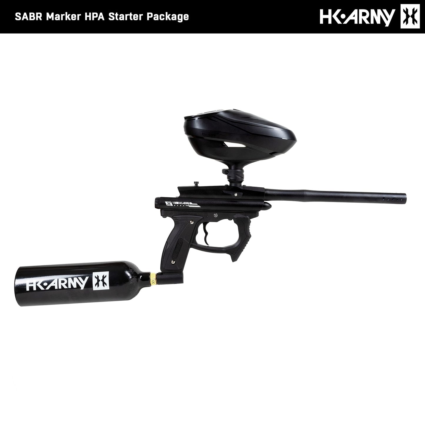 HK Army SABR Paintball Gun CO2 Marker Starter Package
