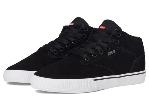 Globe Men's Motley Mid Skate Shoe, Black/White/Gum, 13