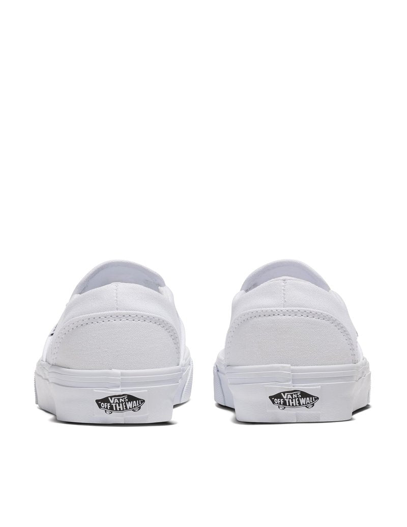 Vans Women's Asher Slip-On Shoe - Casual Sneakers for Walking, Fashion & Work. (Canvas) Truewht/Truewht. 5.5