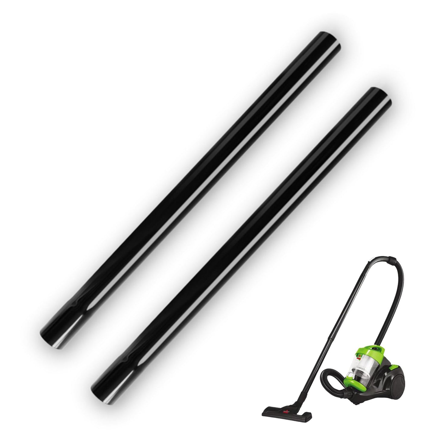 JEDELEOS Extension Wand Replacement Hose for BISSELL Zing Canister Vacuum Model 2156A, 1665, 16652, 1665W and 21562 Series (17.8inch, Pack of 2)