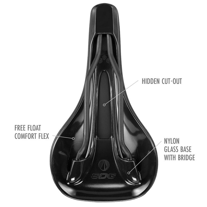 SDG Components, Bel-Air V3 MAX Lux-Alloy, Saddle, 260 x 140mm, Unisex, 255g, Black/Black
