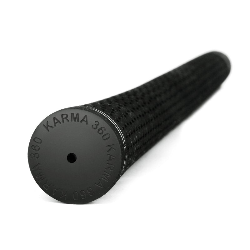 Karma Revolution Standard Size Golf Grip Kit with Grip Tape, Solvent, Rubber Vise Clamp, 13 Black No Alignment Necessary Easy Installation All-Weather Performance Replacement 360 Golf Grips for Men