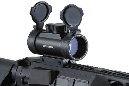 Lancer Tactical CA-412BN Airsoft Red & Green Dot 1X Scope - Black
