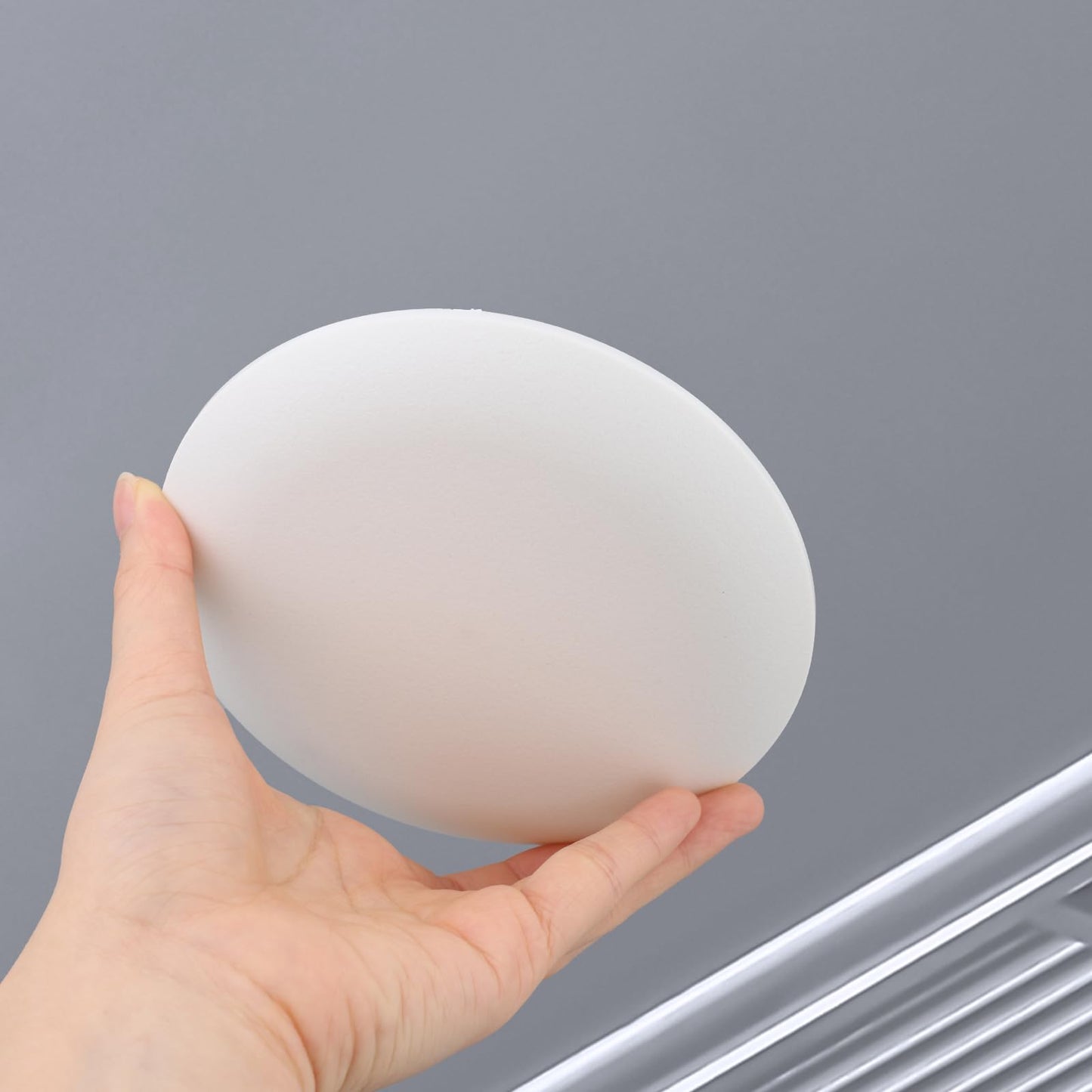 2pcs CP3540 Ceiling Cover Plate, Plastic Round Electrical Box Cover for 3-1/2" to 4" Holes Wall Smog Detector Light Fan Fixture Hole Concealer (White)