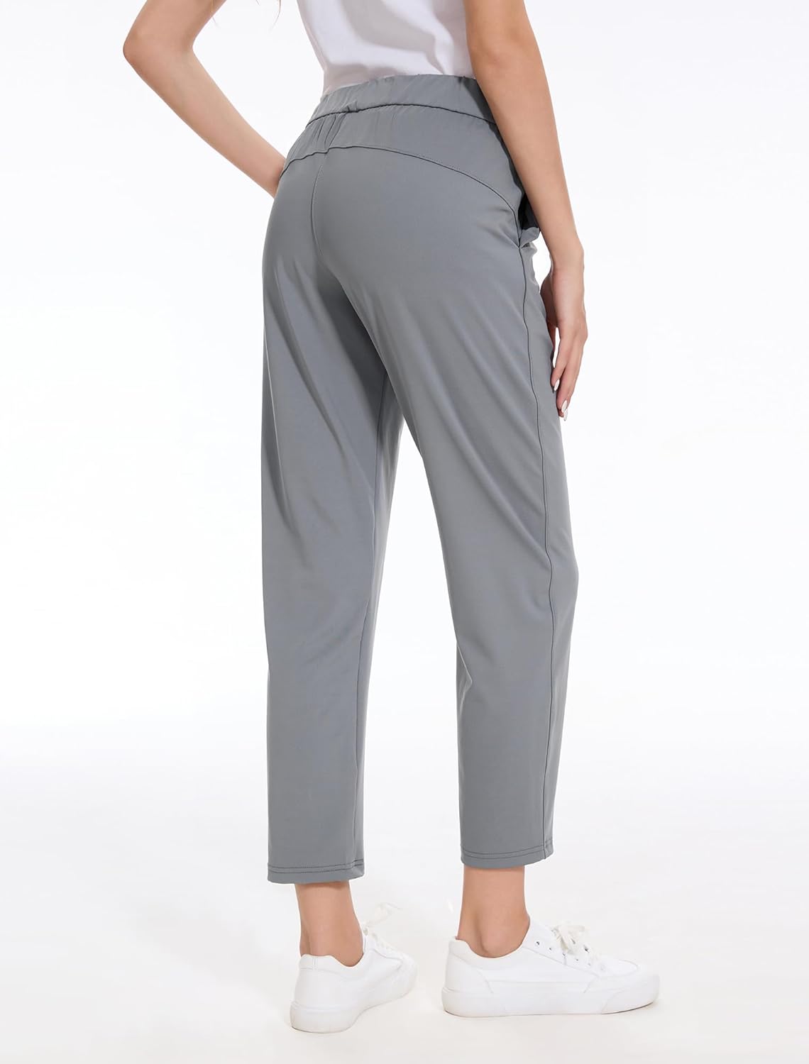 Skiennix Women's Golf Pants - Stretchy 7/8 Ankle Sweatpants with Deep Pockets for Work & Lounge | 2 Pack