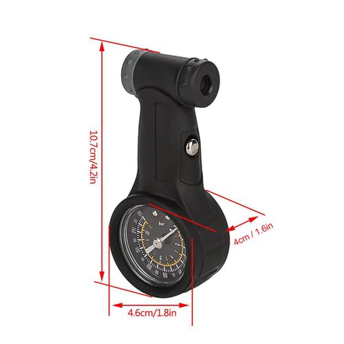 Tire Pressure Gauge, Bike Tyre Pressure Gauge, 160 PSI Digital Bike Tire Air Pressure Gauge, Bicycle Tyre Repair Tool for Road Bike, MTB Mountain Bike with Presta Schrader Type Valve