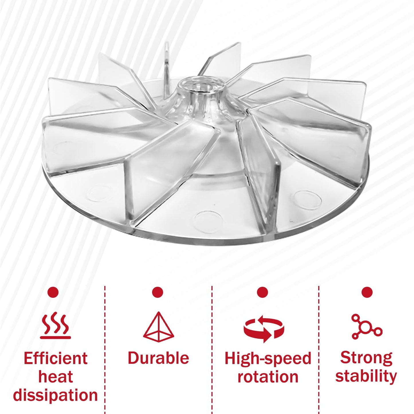 GULUANT 2 Pack Replacement 81092 Upright Vacuum Fan for Sanitaire 5.0 AMP for SC679 SC688 SC689 SC684 S635 Vacuum Models (11/16" High Blade)