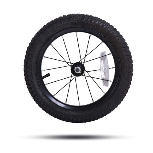 JOYSTAR 12 Inch Kids Bike Front Wheels Replacement with 12 Inch Air Rubber Tire Black Don't Fit with Huffy Bike