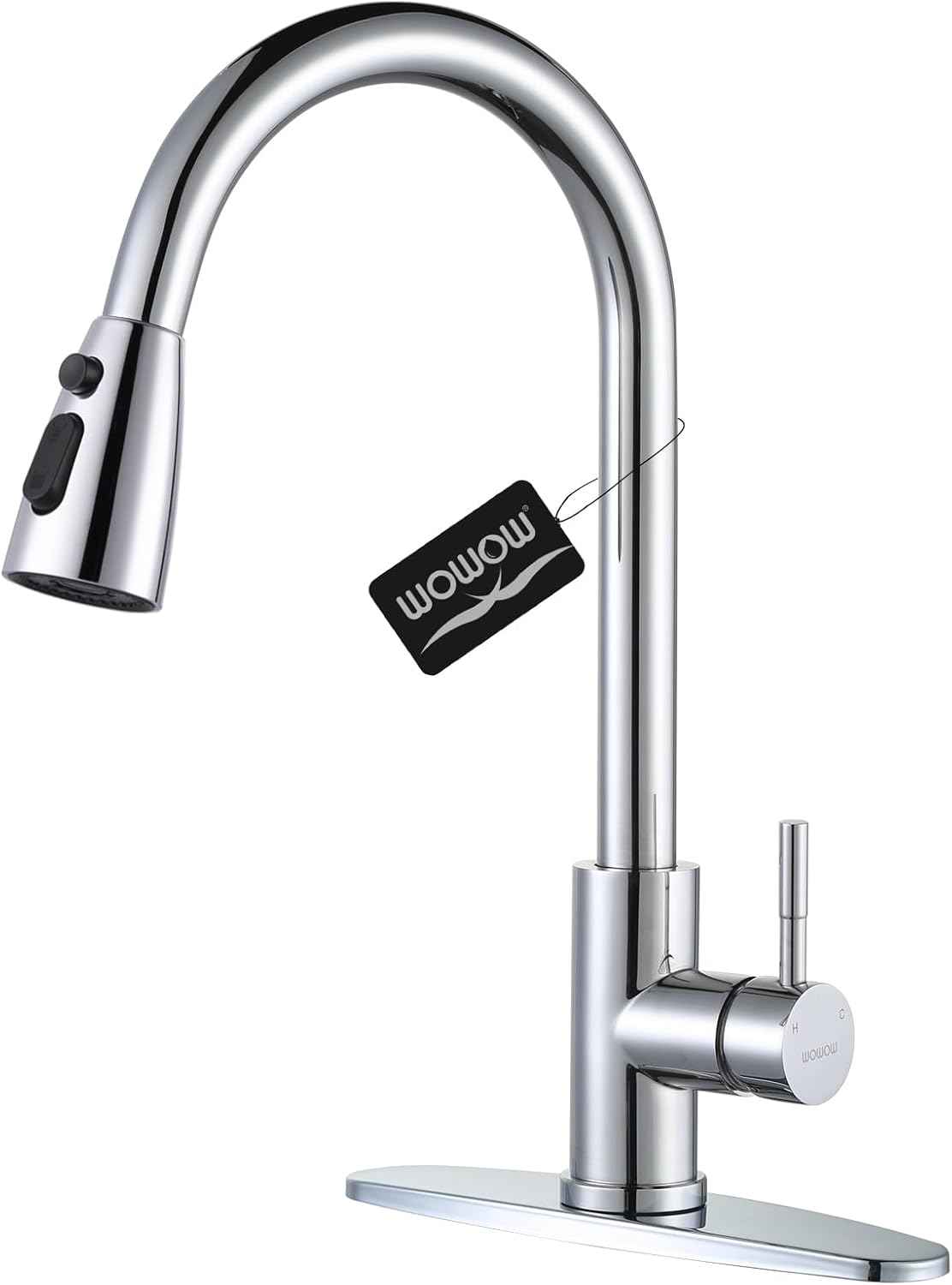 Stainless Steel Kitchen Faucet Combo with Water Filter - Brushed Nickel Sink Faucet for RO Systems