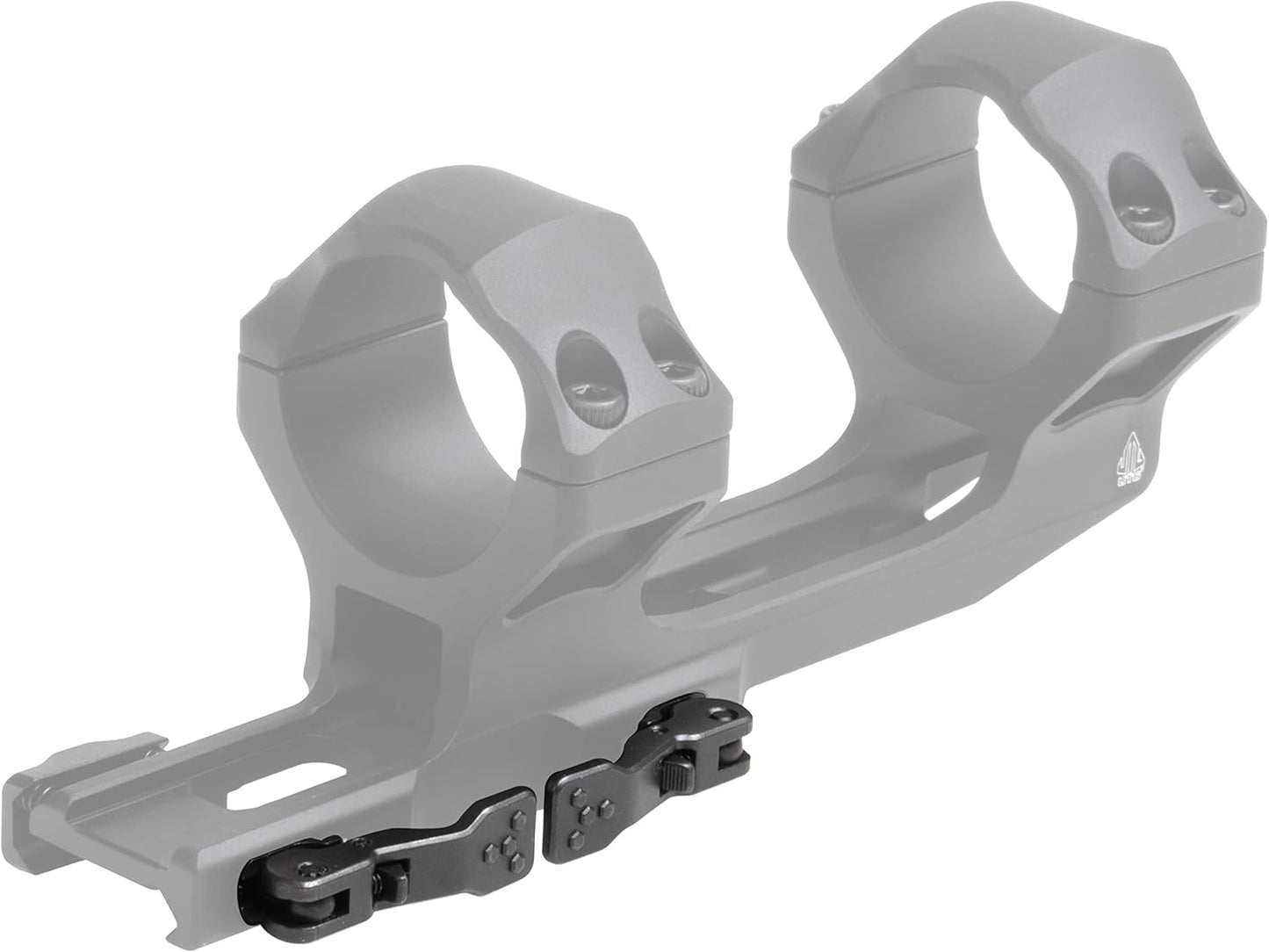UTG ACCU-SYNC QR 34mm Scope Mount - X-High Pro with 70mm Offset in Sleek Black