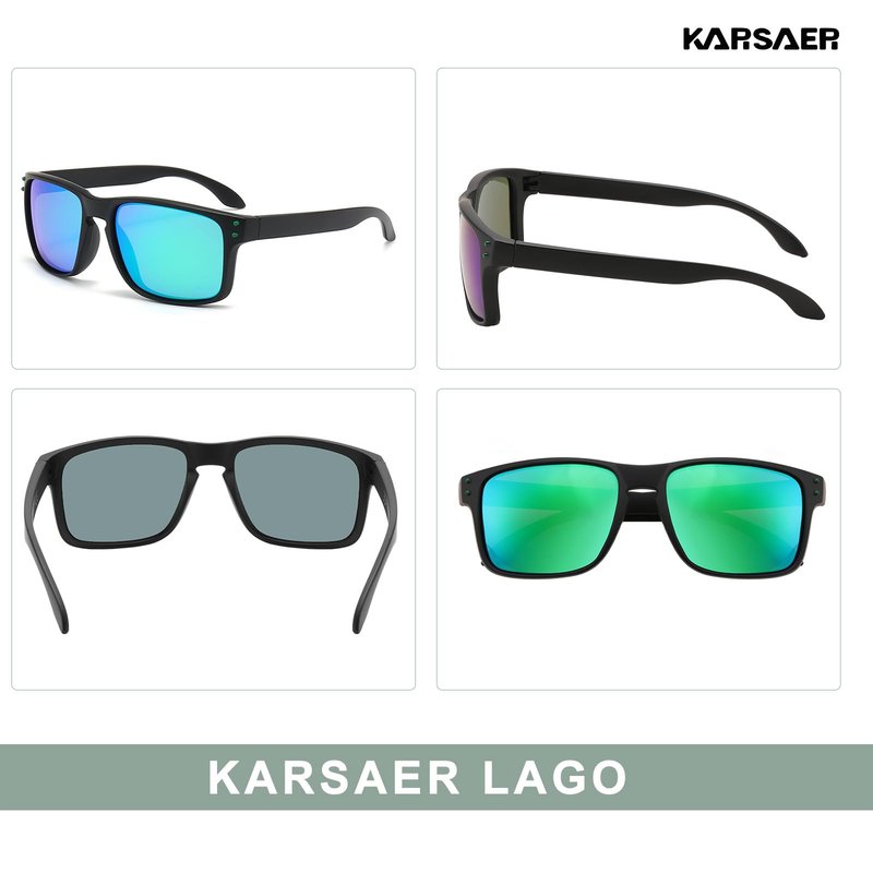 Karsaer Lago Polarized Sport Sunglasses for Men and Women, Ideal for Driving Fishing Cycling Running, UV Protection