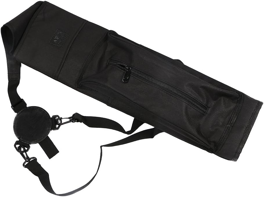 TOPARCHERY Archery Quiver - Durable Canvas Arrow Holder with Front Pockets for Target Shooting