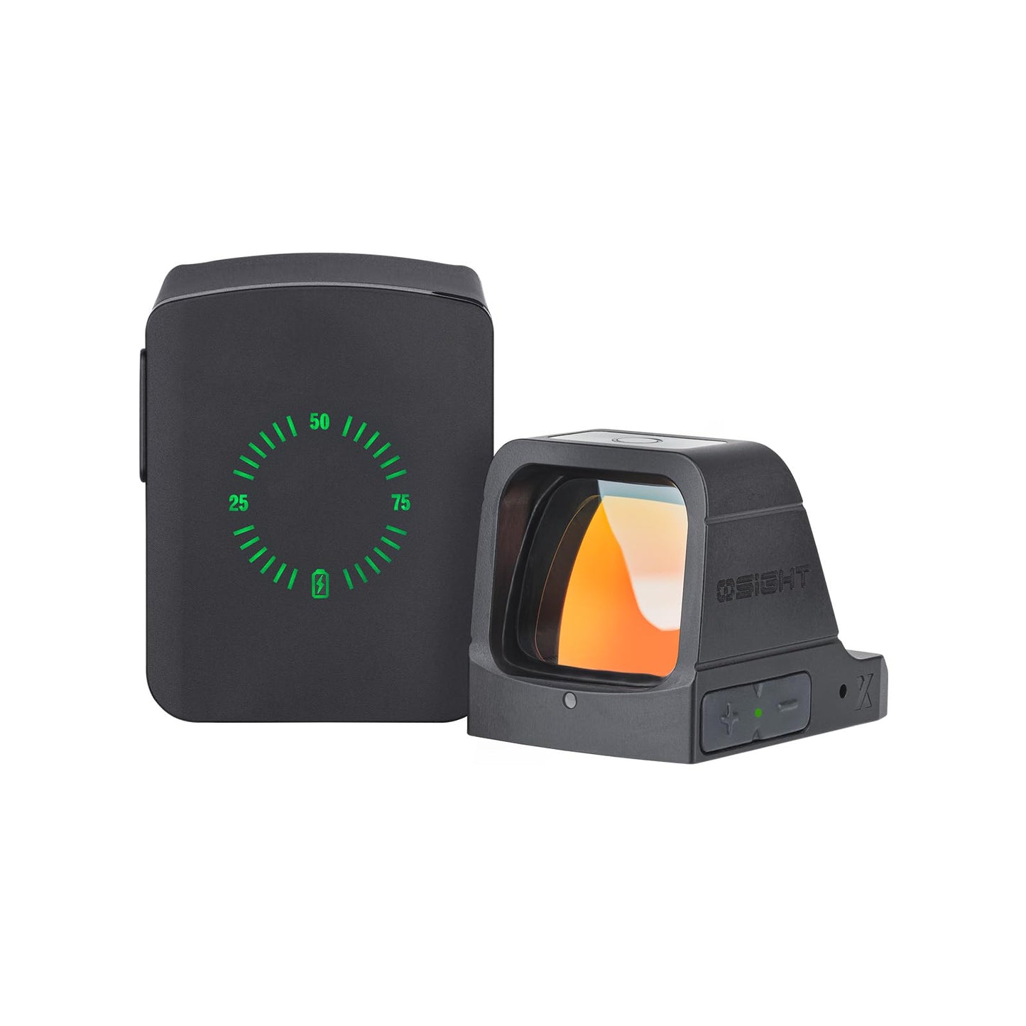 OSIGHT X Multi-Reticle 3 MOA Dot & 32 MOA Circle Open Reflex Sight with Charging Cover, Durable Tactical Parallax-Free Sights for Full-Sized Setups (Red Dot)