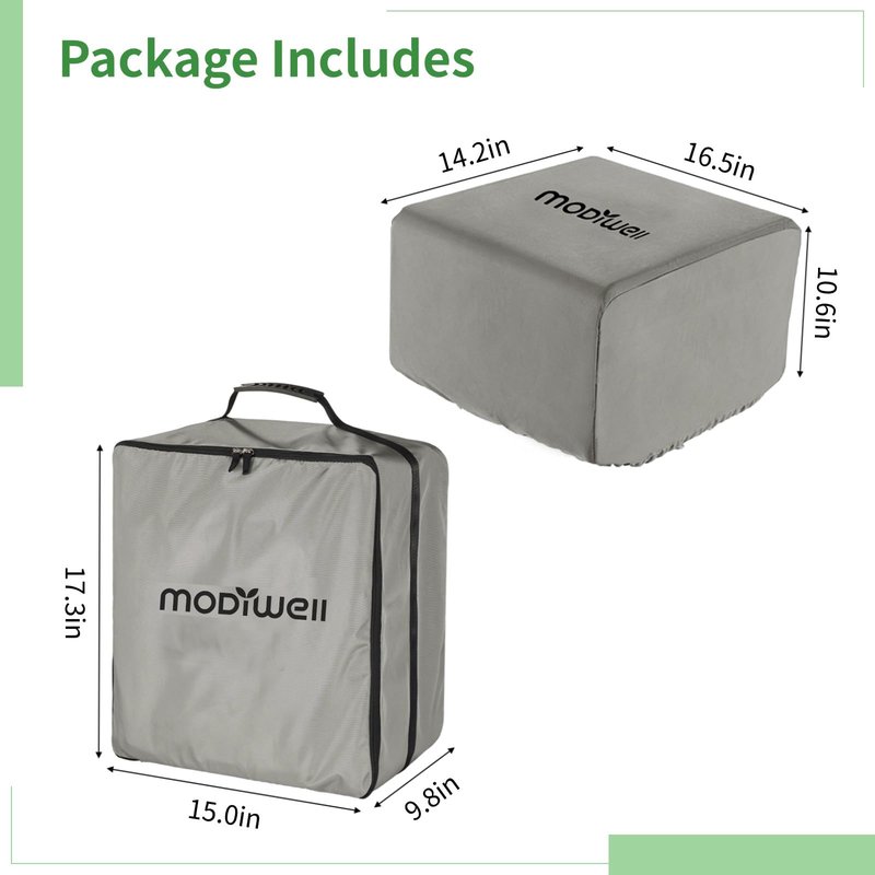 Modiwell LE-310 Dry Flush Toilet Carrying Bag with Waterproof Cover, Portable Travel Toilet Storage Organizer Protector for Camping, Hiking, RV Trips