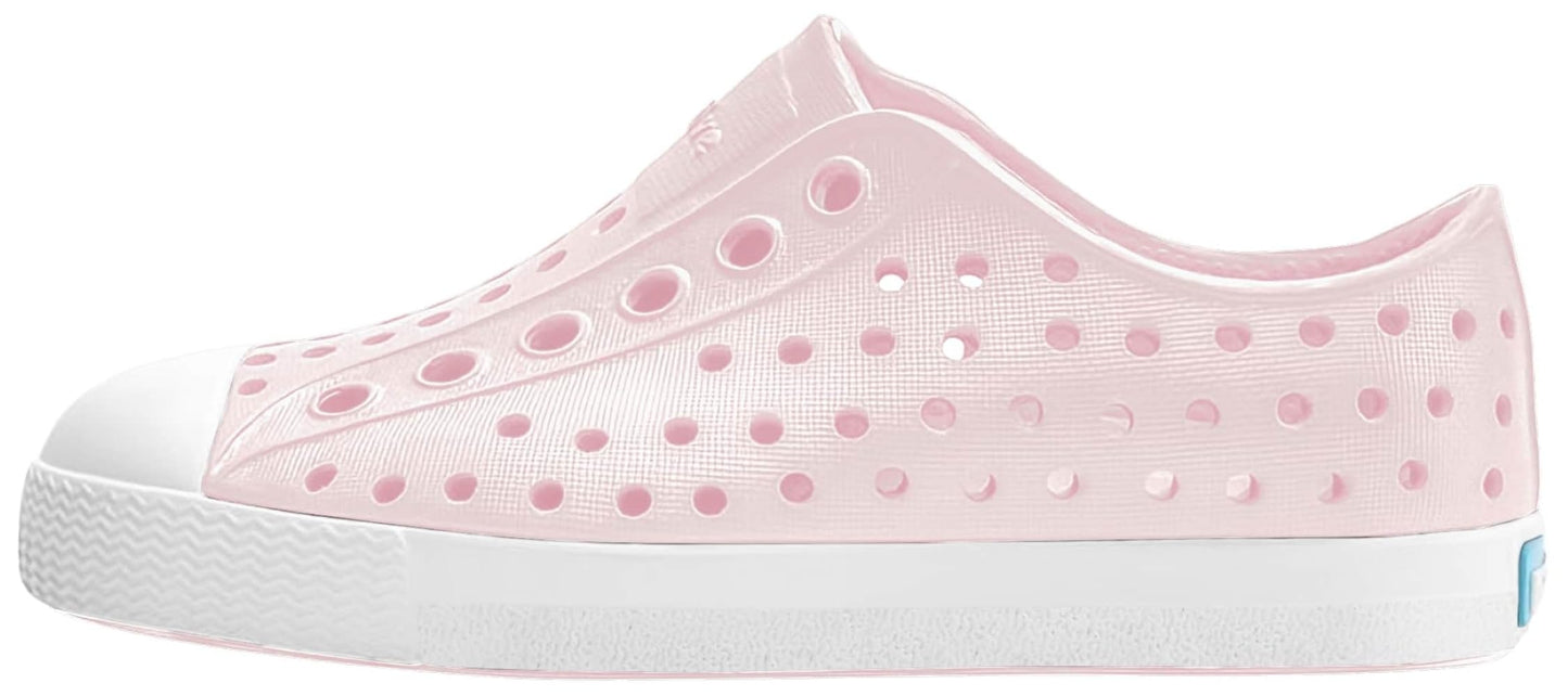 Native Shoes Unisex-Kids Jefferson Sneakers, Milk Pink/Shell White, 1 Little Kid