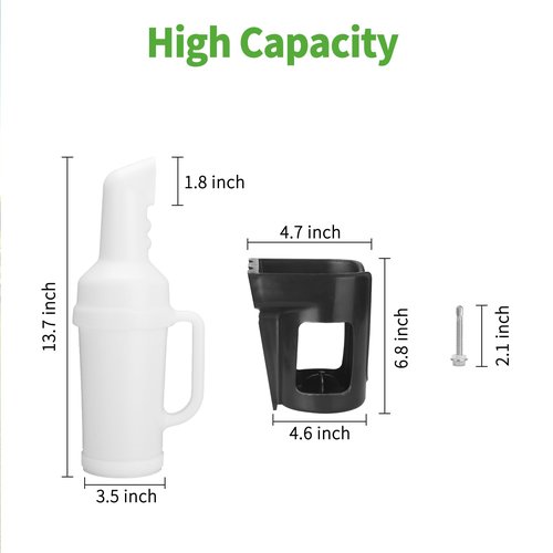 10L0L Universal Golf Cart Sand Bottle with Holder for Yamaha EZGO Club Car, Divots Filler Sand & Seed Bottle