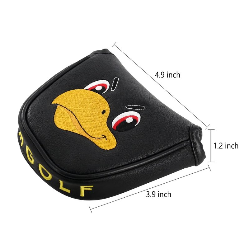 Myartte Golf Head Covers Mallet Putter Cover Headcover Magnetic Closure Embroidered Animals Fits Most Brands Scotty Cameron Odyssey Taylormade Ping ect.
