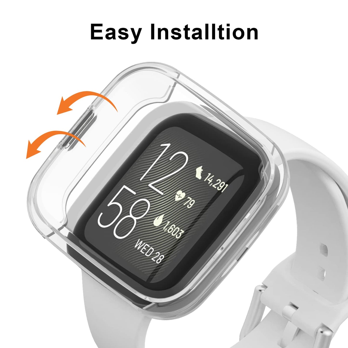12 Pack Case for Fitbit Versa 2 with Screen Protector, Haojavo Soft TPU Full Protective Cover Ultra-Thin Scratch Resistant Slim Fit Plated Bumper for Fitbit Versa 2 Accessories
