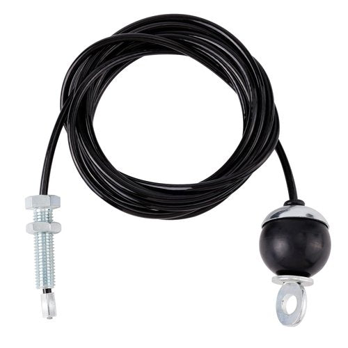 NQEUEPN 300cm Cable Polea Fitness, Cable de Gimnasio Cable de Polea Gym Resistente Cable de Fitness para Accesorios de Máquinas de Poleas Gimnasio en Casa (Estilo Fijo con Tornillo)