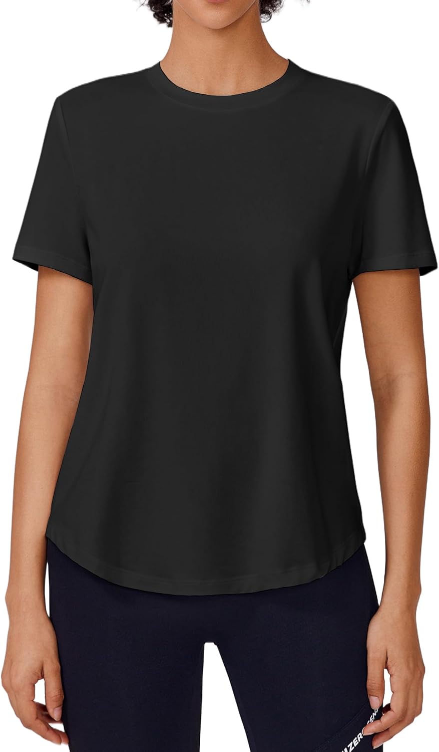 PINSPARK Soft Workout Tops for Women - Quick Dry Athletic Tee with UPF 50+ Sun Protection | Ideal for Running, Hiking, Travel