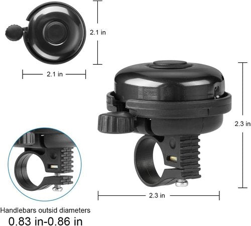 Accmor Classic Bike Bell - Loud Aluminum Bicycle Bell for Clear Sound | Perfect for Adults & Kids