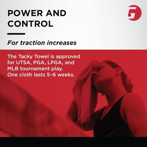 Gamma Tacky Towel for Tennis, Pickleball, Padel – Grip Enhancer for Sweaty Hands – Improves Paddle & Racquet Control – Long-Lasting Anti-Slip Formula – Pocket-Sized Grip Aid for Players