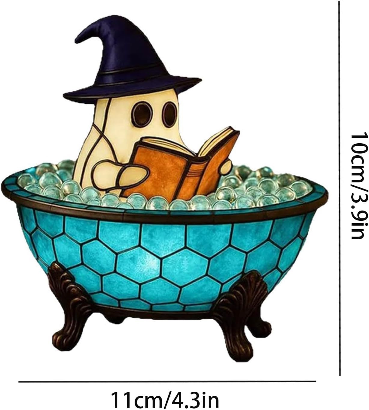Halloween Ghost Bubble Bath Lamp, Bathtub Ghost Night Lights, Cute Led Lamp for Bathroom Decor, Spooky Reading Books Nightlight