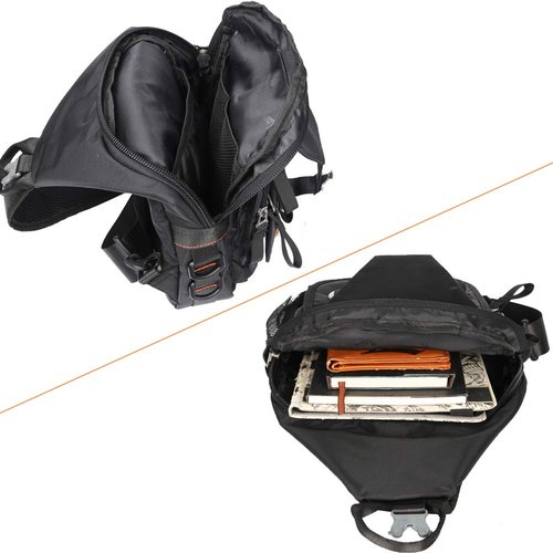 Vanlison Sling Backpacks, Sling Chest Bags Shoulder Crossbody Bags for Men Women Outdoor Travel Walking Dog Running Black
