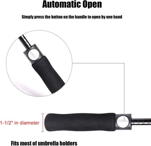 ACEIken Golf Umbrella - Large 58/62/68 Inch Automatic Open - Windproof & Waterproof Double Canopy