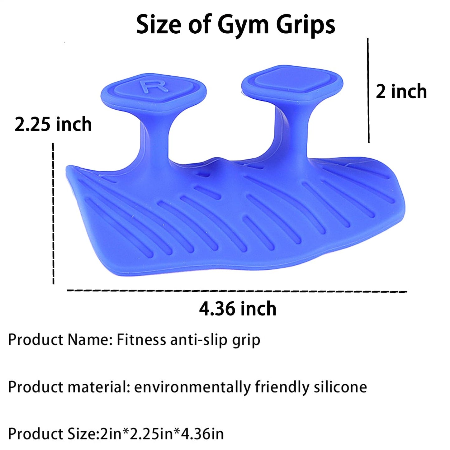Monattrod Upgraded Weight Lifting Grips for Women & Men - Extra Large & Thick Non-Slip Gym Grips with Cooling Towel, Ergonomic Workout Gloves for Pull-Ups, Dumbbell Exercises (Blue)