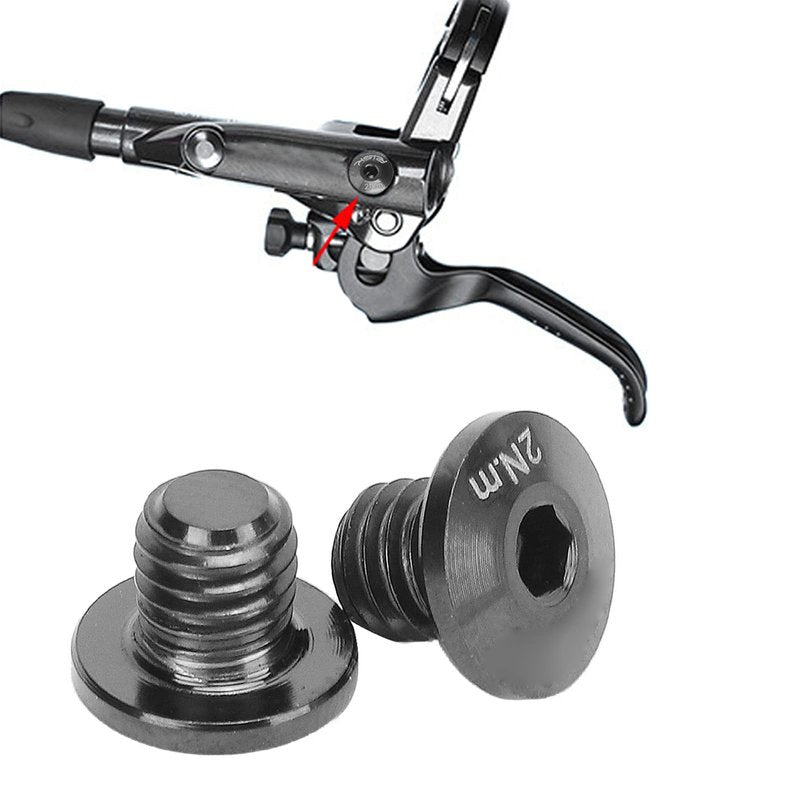 SPYMINNPOO Brake Hardware Kit, Alloy Integral Hydraulic Brake Bolts Brake Lever Screw Compatible with M7000 M8000 M9000 M9020 (Black)