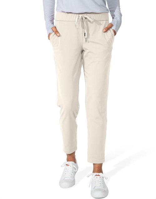 G Gradual Women's 7/8 Stretch Ankle Sweatpants - Deep Pockets for Golf, Lounge & Travel