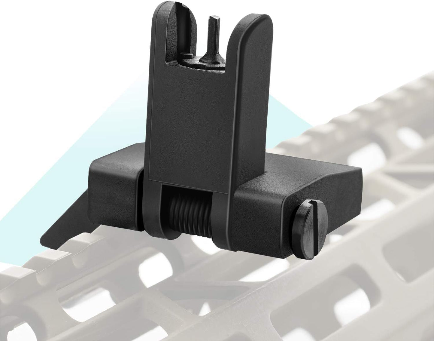 ZONEBIKE Scope Mount with 45 Degree Flip Up Sight and Adjustment Tools, Black, 1 inch Diameter, QD Quick Release, Aluminum Frame