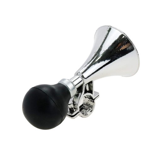 Modengzhe Chrome Tone ABS Air Horn for Children's Cycles, Funny Plastic Bike Bugle Clown Horn with Squeeze Bulb