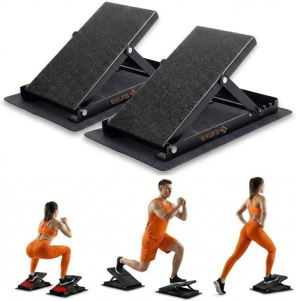 Slant Boards Adjustable - Wide Metal Slant Ramps for ATG Training & Physical Therapy | Calf Stretching Wedge