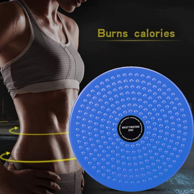 THBII Twisting Waist Disc, Body Shaping Twisting Boards Waist Aerobic Exercise Fitness Slim Machine Rotating Board Female Twister Exercise Sports Equipment (Big Round Beads(Black))