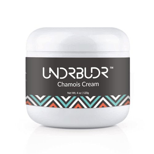UNDRBUDR Chamois Cream for Cycling, Runners, Athletes - Anti Chafing Cream for Men and Women with Aloe, Shea Butter & Vitamin E - Reduces Saddle Sores, Low Friction Formula (4 oz)