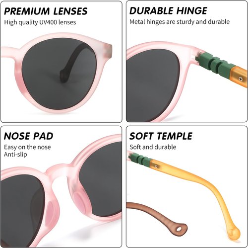 EYEBUDDY Kids Polarized Sunglasses - UV Protection for Ages 2-8 | Stylish & Durable Design