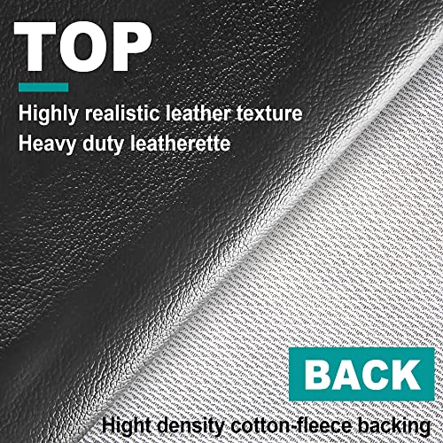 Shieldo 8FT Black Leatherette Pool Table Cover - Heavy Duty Snug Fit