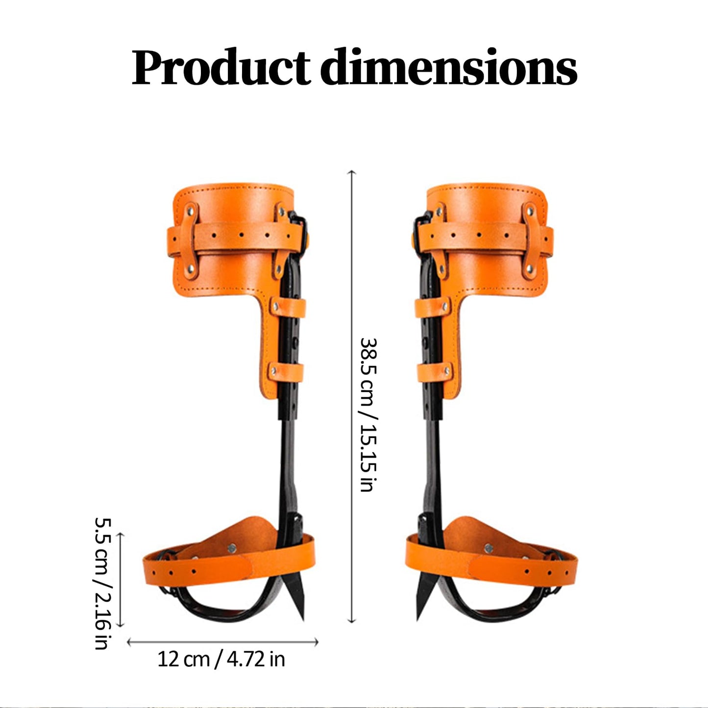 Gdsinstna Tree Climbing Spikes Set,Tree Climbing Gear, for Climbers, Fruit Picking