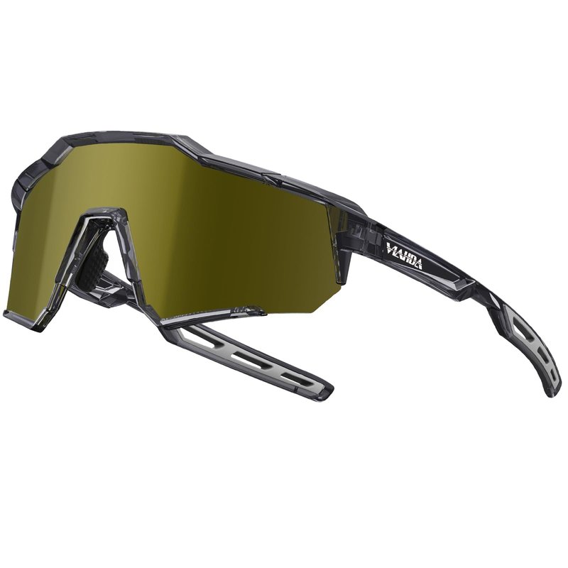 VIAHDA Wrap around Sunglasses for Big Heads Men and Women Windproof Outdoor Sports Cycling Sun Glasses 1154