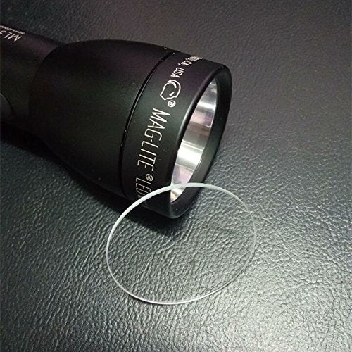 Tempered Glass Lens for Maglite C & D Cell Flashlights - Clear