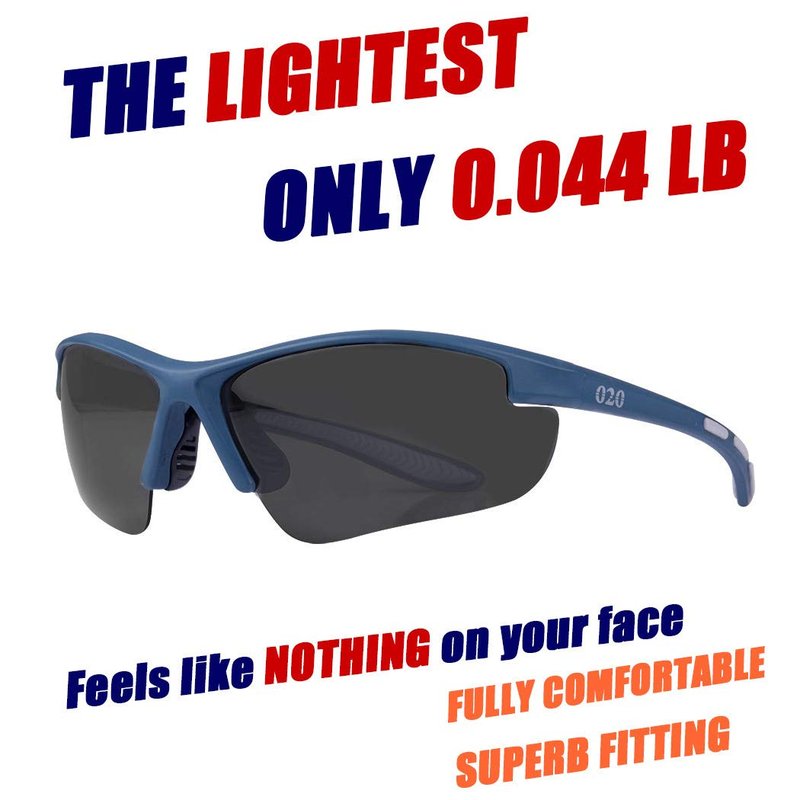 O2O Polarized Sports Sunglasses UV400 Protection Unbreakable Superlight Weight Frame Confortable and Fit for Men Women Teens Biking Driving Golf Baseball Cycling Fishing Running (Blue