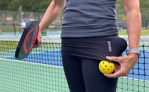 BANDI Ball Band - Pickleball & Tennis Ball Holder, Secure Sports Accessory for Easy Carry, Comfortable Elastic Band, Adjustable Fit for Active Players, Convenient for On-the-Go Use (Black, Medium)